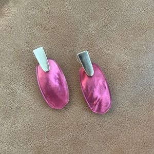 Kendra Scott Maroon and Gold Statement Earrings!